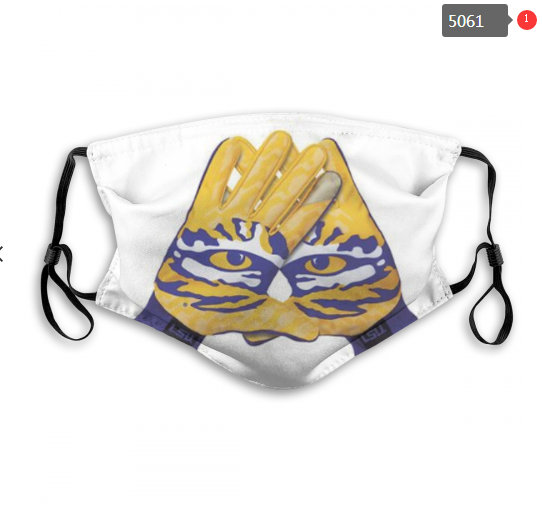 NCAA LSU Tigers #9 Dust mask with filter->ncaa dust mask->Sports Accessory